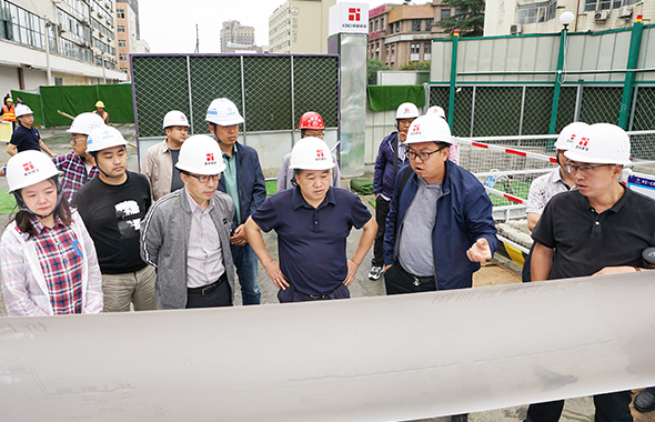 集团党委副书记、总经理叶辉调研建设集团重点项目建设情况